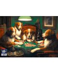 Puzzle Black Sea din 500 de piese - Un joc de poker, C. M. Coolidge - 2t