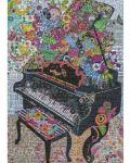 Puzzle Heye din 1000 de piese - Pian cu flori - 2t