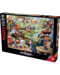 Puzzle Anatolian din 1500 piese - Pisici în sufragerie - 1t