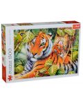 Puzzle Trefl de 1500 piese - Doi tigri, Howard Robinson - 1t