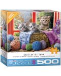 Puzzle Eurographics de 500 piese  XL - Knittin' Kittens - 1t