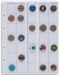 Rezerve buzunare pentru album pentru monede Leuchtturm1917 - pentru 35 monede, 27 mm	 - 2t