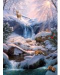 Puzzle Cobble Hill din 1000 piese - Cascadă magică de iarnă - 2t