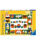 Puzzle Ravensburger din 500 de piese - Portretele lui Miffy - 1t