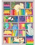 Puzzle Cobble Hill din 1000 de piese - Pisici de bibliotecă - 2t