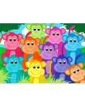 Puzzle Enjoy din 1000 de piese - Maimuțe colorate - 2t