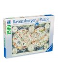 Puzzle Ravensburger de 1500 piese - Harta lumii - 1t