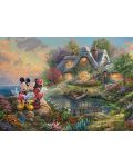 Puzzle Schmidt de 1000 piese - Thomas Kinkade Sweethearts Mickey & Minnie - 2t