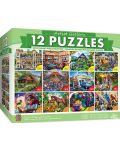 Puzzle Master Pieces 12 in 1 - Artist Gallery 12 Pack Bundle - 1t