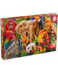 Puzzle Educa din 500 de piese - Animale sălbatice - 1t