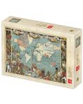 Puzzle  Deico Games de 1000 piese - Vintage map - 1t