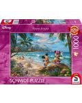 Puzzle Schmidt din 1000 de piese - Mini și Mickey în Hawaii - 1t