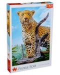 Puzzle Trefl de 500 piese - Leopard - 1t