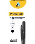 Marker permanent Adel Prime Ink - M, negru - 3t