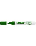Marker permanent Ico Deco - varf rotund, verde - 1t
