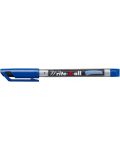 Fineliner permanent Stabilo - Write-4-All, 0.7 mm, albastru - 3t