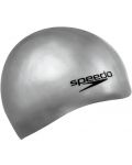 Șapcă de înot Speedo - Șapcă simplă din silicon turnat, gri - 1t