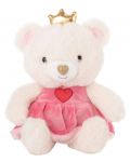 Jucărie de pluș Amek Toys  - Urs în rochie și coroană, 21 cm - 1t