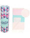 Prosop de plajă în cutie Hello Towels - Palermo, 100 x 180 cm, 100% bumbac, dungi - 1t