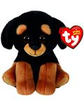 Jucarie de plus TY Toys Beanie Babies - Rottweiler Trevour, 15 cm - 1t