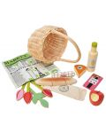 Jucării Tender Leaf Toys Coș de cumpărături tricotat - cu produse și flori - 2t