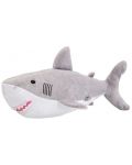 Jucărie de pluș Wild Planet - Mare rechin alb, 36 cm - 1t