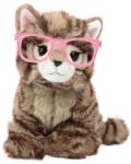 Jucărie de pluș Studio Pets - Pisică Britanică cu ochelari, Paige, 23 cm - 1t