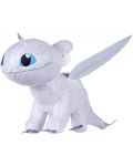 Jucarie de plus Joy Toy Animation: How to Train Your Dragon - Light Fury (Luminoasa in intuneric), 32 cm - 1t