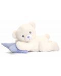 Keel Toys Keeleco - Ursuleț de pluș cu pernă, 20 cm, albastru - 1t