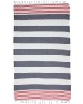 Prosop de plajă în cutie Hello Towels - New Collection, 100 x 180 cm, 100% bumbac, albastru-roșu - 2t