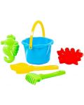 Set de plajă  Polesie Toys - 5 piese , sortiment  - 1t