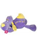 Jucărie de pluș Amek Toys - Câine culcat, violet, 53 cm - 1t