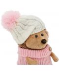 Jucărie de pluș Orange Toys Life - Arici pufos cu pălărie albă și roz, 15 cm - 2t