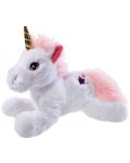 Jucărie de pluș Heunec - Unicorn alb, 30 cm - 1t