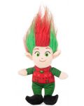 Jucărie de pluș Amek Toys - Troll de Crăciun cu papion, 26 cm - 1t