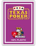 Carti de poker din plastic Texas Poker - spate mov - 1t