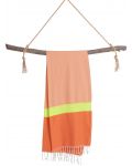 Prosop de plajă în cutie Hello Towels - Neon, 100 x 180 cm, 100% bumbac, portocaliu-verde - 3t