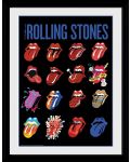 Poster cu ramă GB eye Music: The Rolling Stones - Tongues - 1t