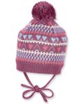 Pălărie pentru copii cu șireturi Sterntaler - inima, 47 cm, 9-12 luni - 1t