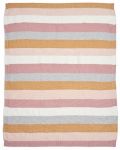 Paturica tricotata Mamas & Papas, 70 х 90 cm, Multi Stripe Pink - 2t