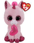 Jucarie de plus TY Toys Beanie Boos - Unicorn indragostit Darling, 15 cm - 1t