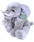 Jucărie de pluș Rappa Eco Friends - Elefant, așezat, 27 cm - 2t