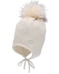 Pălărie de iarnă tricotată Sterntaler - 51 cm, 18-24 luni, ecru - 1t