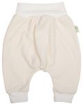 Pantaloni de pluș pentru bebeluşi Bio Baby - 80 сm, 10-12 luni, ecru - 1t