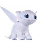 Jucarie de plus Joy Toy Animation: How to Train Your Dragon - Light Fury (Luminoasa in intuneric), 32 cm - 2t