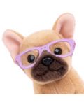 Jucărie de pluș Studio Pets - Câine Bulldog Francez cu ochelari, Fredi - 2t