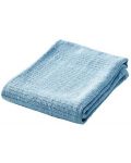 Patura din bumbac tricotata Baby Dan - Dusty Blue, 75 x 100 cm - 2t