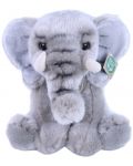 Jucărie de pluș Rappa Eco Friends - Elefant, așezat, 27 cm - 1t