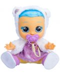 IMC Toys Cry Babies Crying Tears Doll - Crystal, Sick Baby, violet și alb - 4t