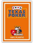 Carti de poker din plastic Texas Poker - spate portocaliu - 1t